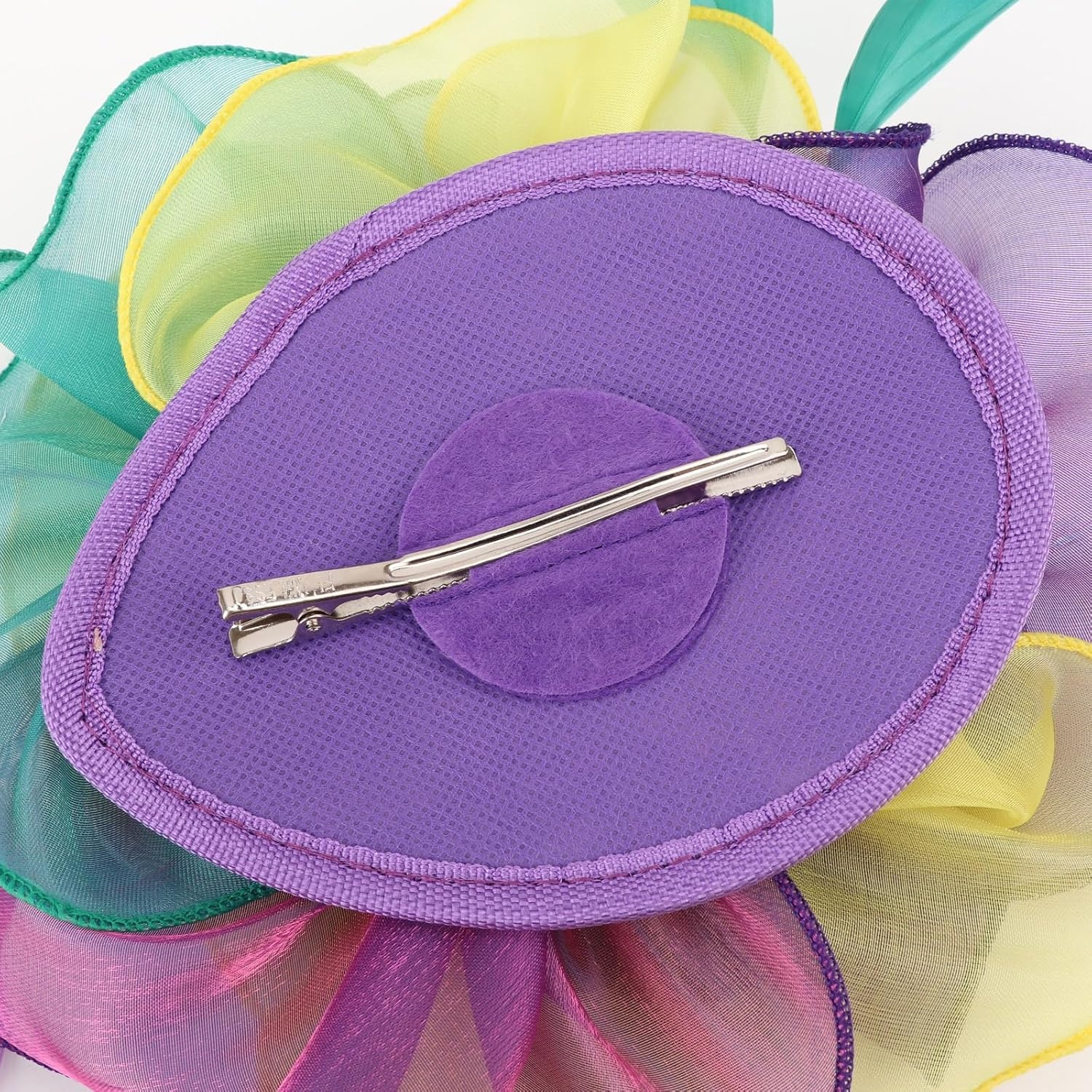 image:imageDRESHOW Fascinators Hat Tea Party Headwear Ribbons Feathers on a Headband and a Clip for WomenTri Color Fascinator