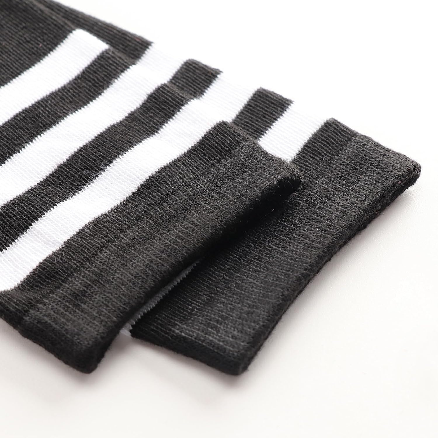 image:imageDRESHOW Womens Knee High Socks Seamless Toe Stripe Tube Knee Socks 3 Pairs3 Pairs Knee High Fuschia White Black