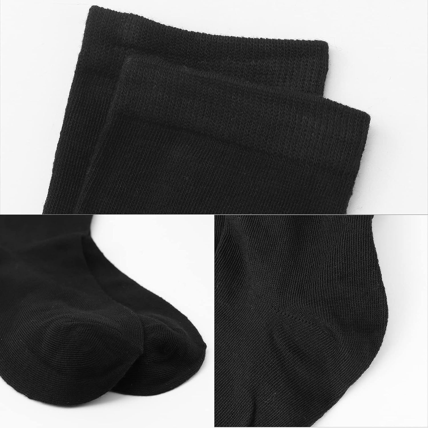 image:imageDRESHOW Womens Knee High Socks Seamless Toe Stripe Tube Knee Socks 3 Pairs3 Pairs Knee High Socks Black