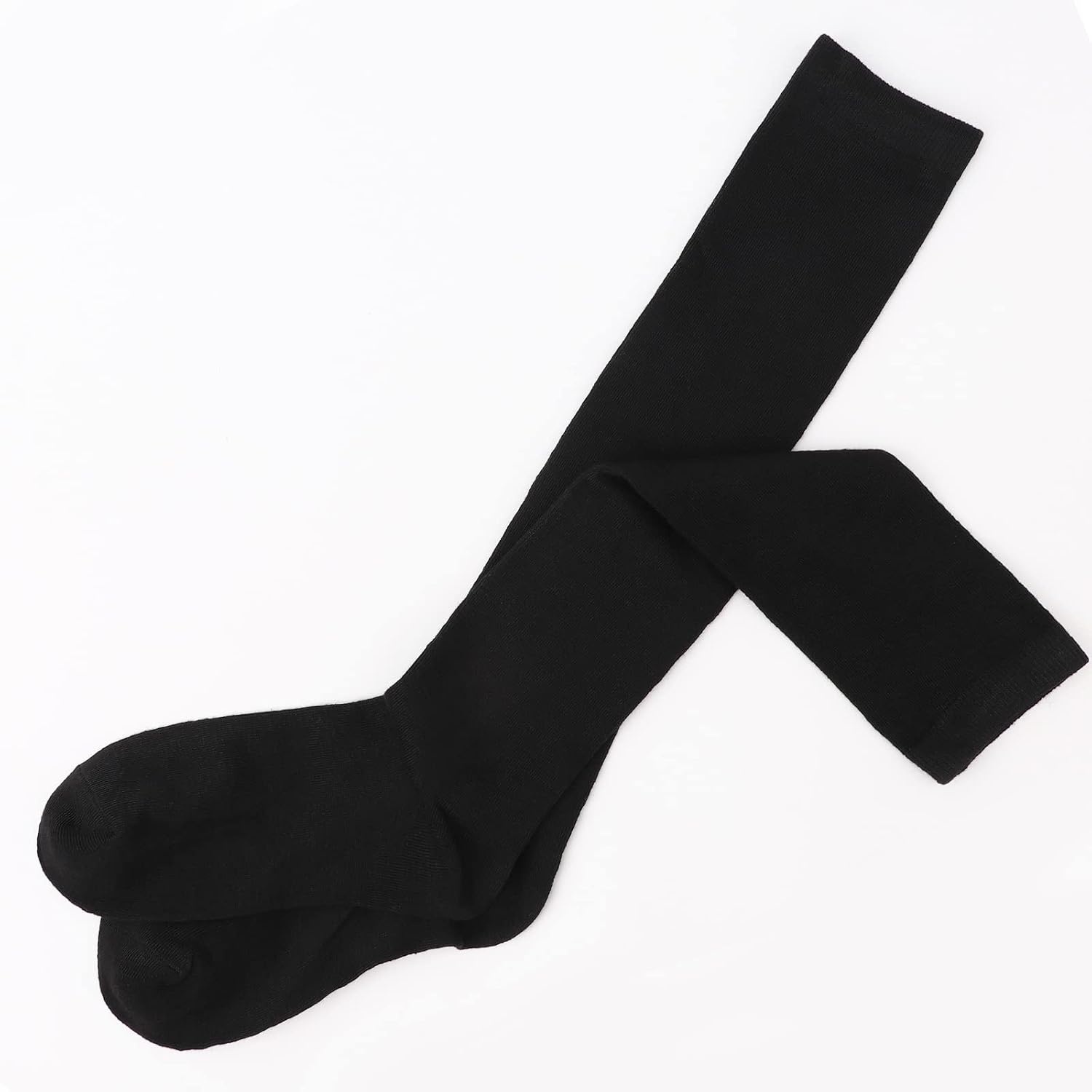 image:imageDRESHOW Womens Knee High Socks Seamless Toe Stripe Tube Knee Socks 3 Pairs3 Pairs Knee High Socks Black