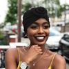 DRESHOW 5 Pack Knotted Headwraps for Women African Turban Pre-Knotted Beanie Headwraps Hair Covers(5 Pack Donuts: Black)