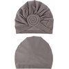 DRESHOW 5 Pack Knotted Headwraps for Women African Turban Pre-Knotted Beanie Headwraps Hair Covers(5 Pack Donuts: White/Burgundy/Black/Light Purple/Ginger)