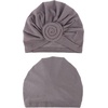 DRESHOW 5 Pack Knotted Headwraps for Women African Turban Pre-Knotted Beanie Headwraps Hair Covers(5 Pack Donuts: White/Tan/Pink/Grey/Black)