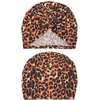 DRESHOW 5 Pack Knotted Headwraps for Women African Turban Pre-Knotted Beanie Headwraps Hair Covers(5 Pack Knotted: Floral Prints)