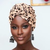 DRESHOW 5 Pack Knotted Headwraps for Women African Turban Pre-Knotted Beanie Headwraps Hair Covers(5 Pack Knotted: Floral Prints)