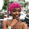DRESHOW 5 Pack Knotted Headwraps for Women African Turban Pre-Knotted Beanie Headwraps Hair Covers(5 Pack Knotted: Mustard/Rose/Khaki/Teal/Black)