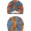 DRESHOW 5 Pack Knotted Headwraps for Women African Turban Pre-Knotted Beanie Headwraps Hair Covers(5 Pack Knotted: Ornate Fantasy)