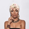 DRESHOW 5 Pack Knotted Headwraps for Women African Turban Pre-Knotted Beanie Headwraps Hair Covers(5 Pcs Floral Donuts C)