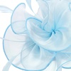 DRESHOW Fascinators Hat Tea Party Headwear Ribbons Feathers on a Headband and a Clip for Women(8.2″ / Sky Blue)
