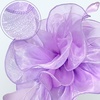 DRESHOW Fascinators Hat Tea Party Headwear Ribbons Feathers on a Headband and a Clip for Women(Light Purple)