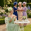 DRESHOW Fascinators Hat Tea Party Headwear Ribbons Feathers on a Headband and a Clip for Women(Pea Green)