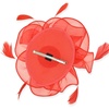 DRESHOW Fascinators Hat Tea Party Headwear Ribbons Feathers on a Headband and a Clip for Women(Red)