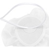 DRESHOW Fascinators Hat Tea Party Headwear Ribbons Feathers on a Headband and a Clip for Women(White)