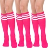 3 Pairs Knee High: Fuchsia