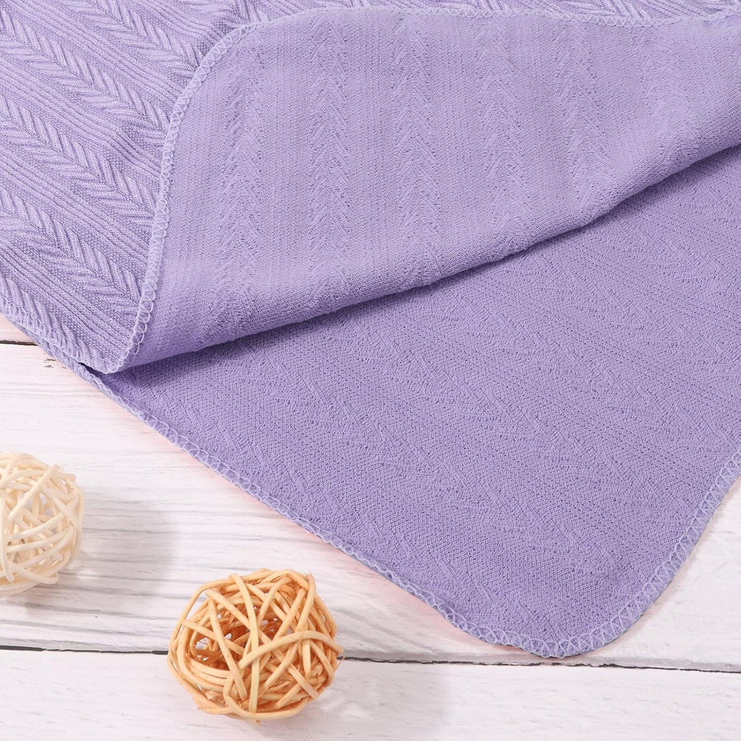 image:imageBQUBO Newborn Receiving Blankets Cotton Warm Sleepsack with Mittens amp Bow Hats Hospital Baby Swaddling Shower Gift3 Set Plain Bow Hat Mitten Blanket G