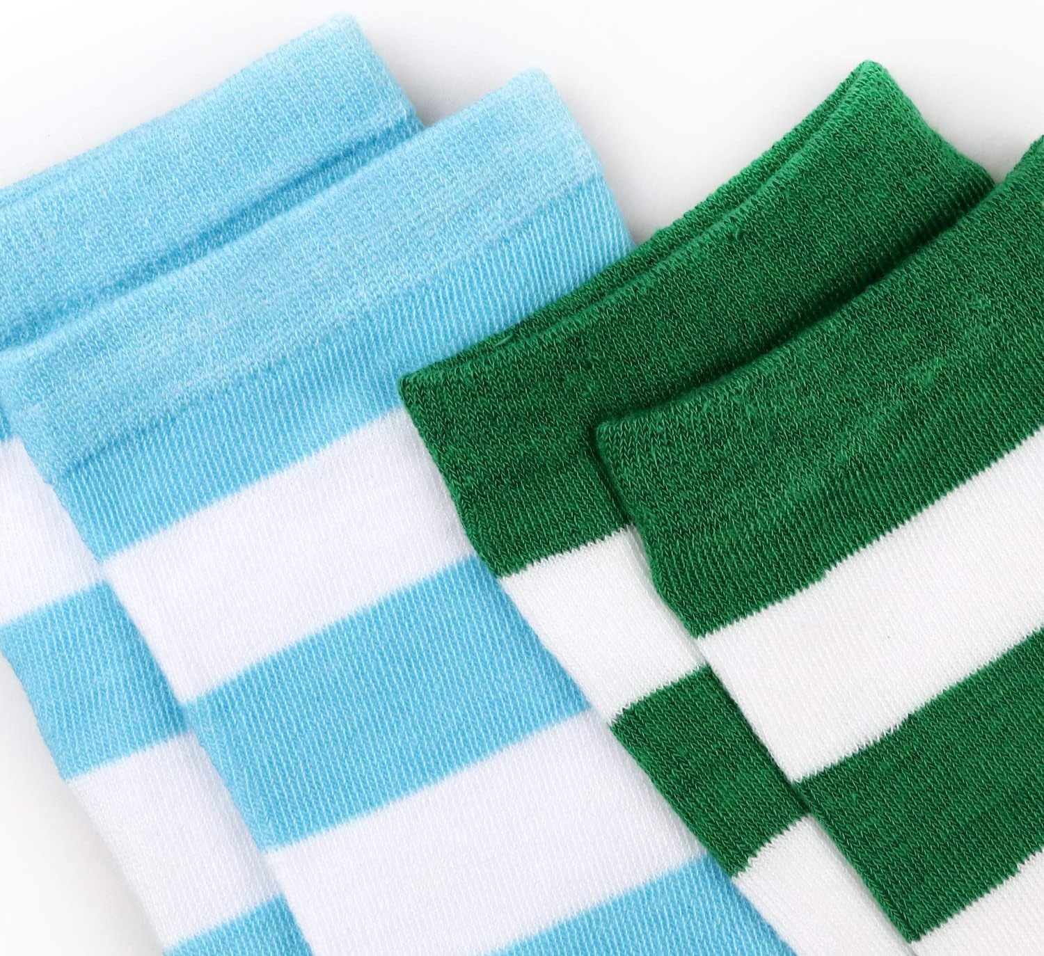 image:imageDRESHOW 6 Pairs High Thigh Socks Striped Over Knee Thin Tights Long Stocking for Women Leg Warmer6 Pairs Black Blue Pink Orange Gray Green a