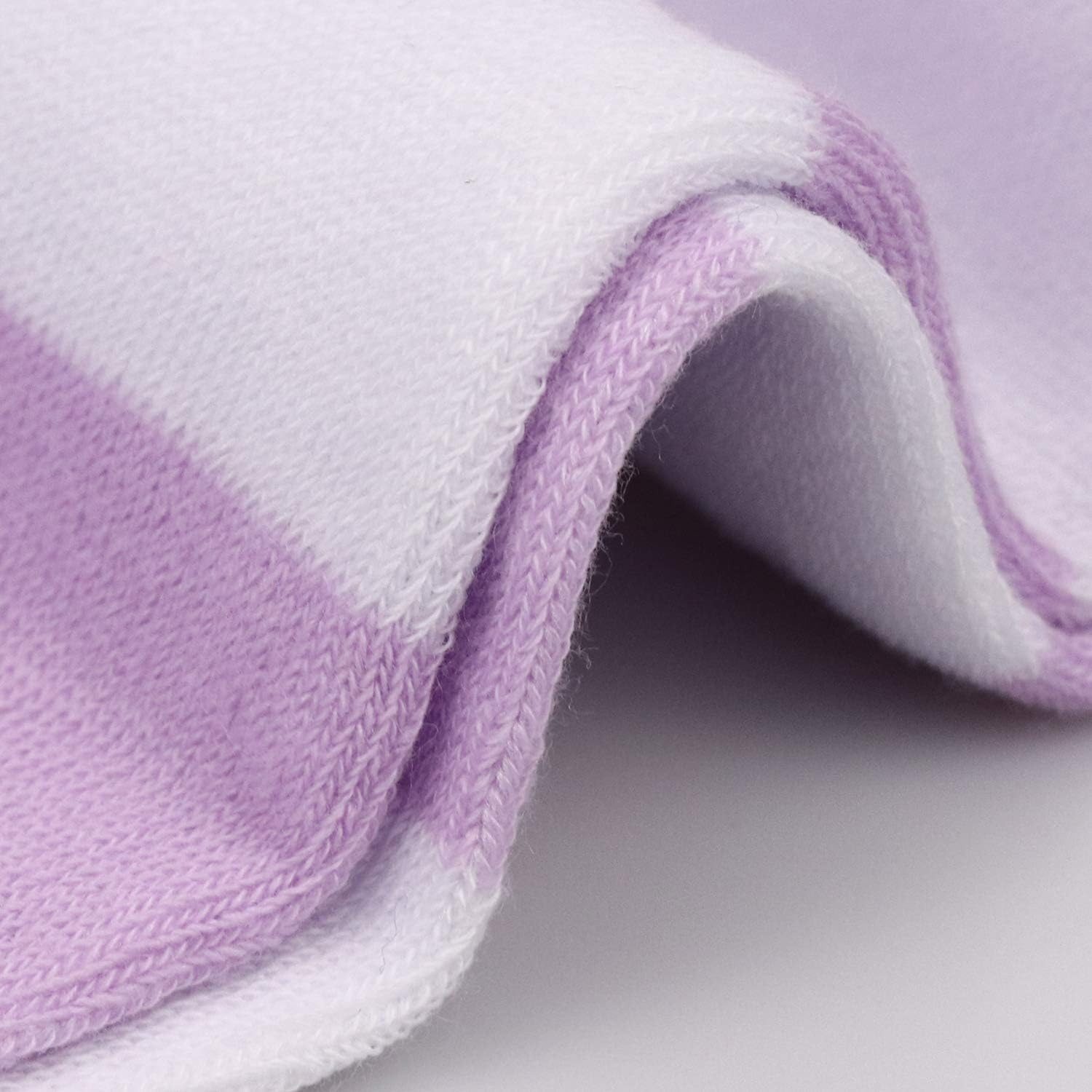 image:imageDRESHOW 6 Pairs High Thigh Socks Striped Over Knee Thin Tights Long Stocking for Women Leg Warmer6 Pairs Pink Blue Purple Black Stripe White Black