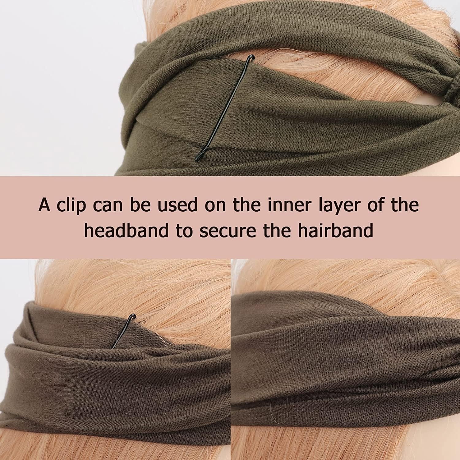 image:imageDRESHOW 8 Pack Headbands for Women Yoga Knotted Headbands Elastic Criss Cross Hair Accessories Sports Head Wrap Non Slip8 Pack Fashion Headbands