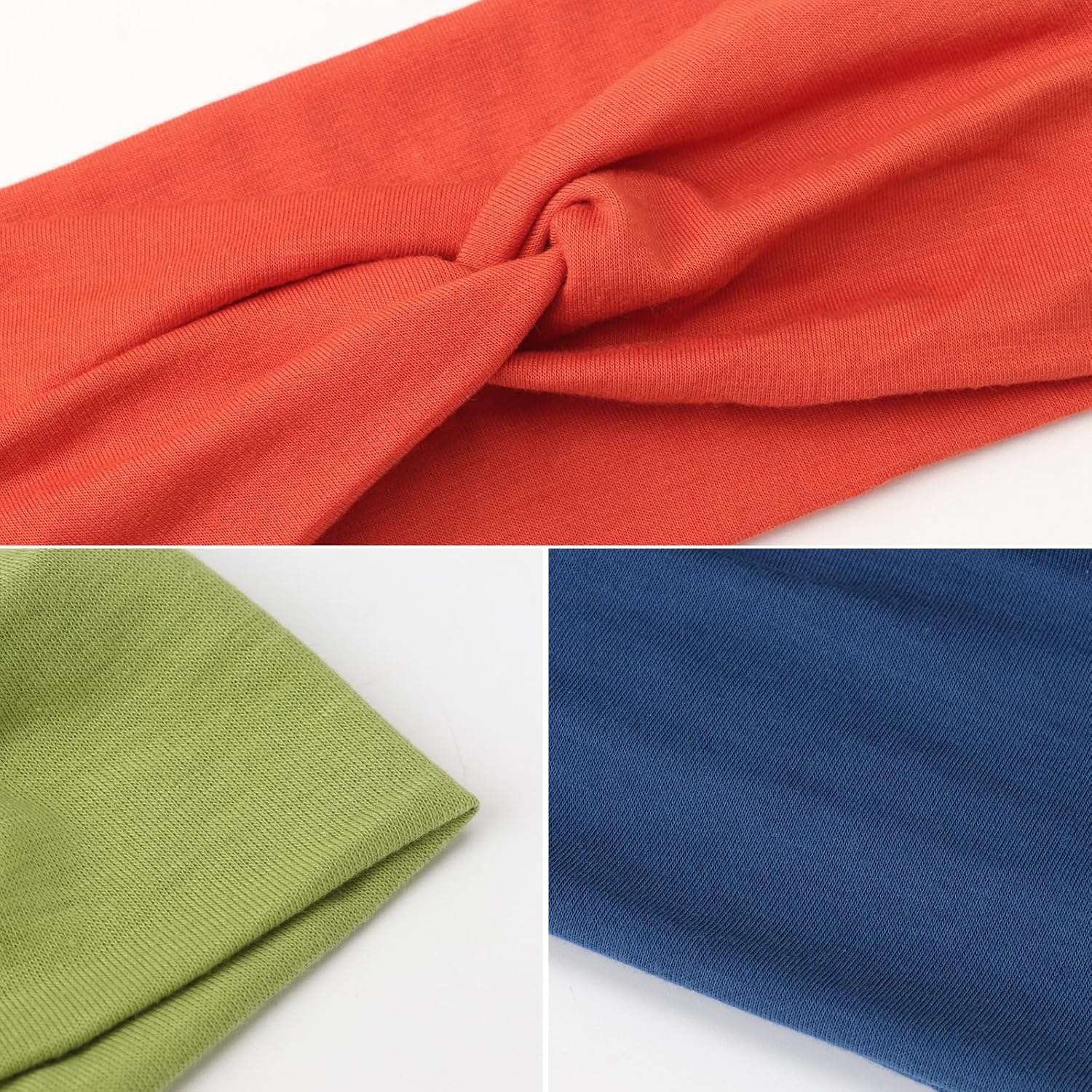 image:imageDRESHOW 8 Pack Headbands for Women Yoga Knotted Headbands Elastic Criss Cross Hair Accessories Sports Head Wrap Non Slip8 Pack Wonderful Moods
