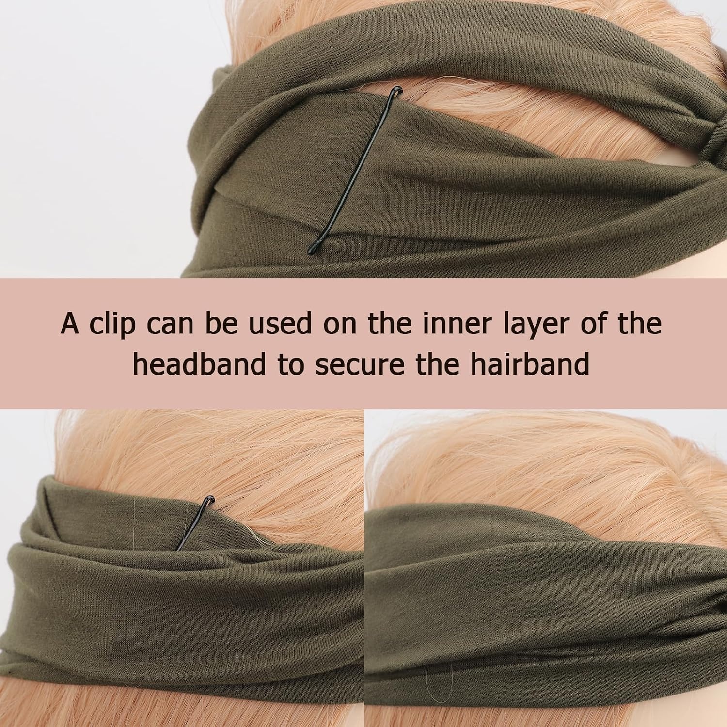 image:imageDRESHOW 8 Pack Headbands for Women Yoga Knotted Headbands Elastic Criss Cross Hair Accessories Sports Head Wrap Non Slip8 Pcs Cross Knotted A