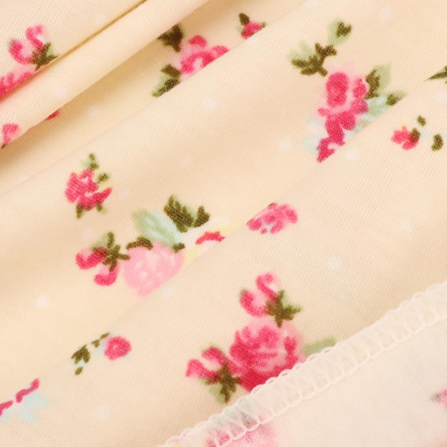 image:imageDRESHOW BQUBO Newborn Receiving Blanket with Bow Hat Set Flower Print Baby Swaddle Blankets with Beanie Nursery Swaddle Wrap 3 Sets3 Floral Sets Blanket Bow Hat Mittens Birth Announcement Card a