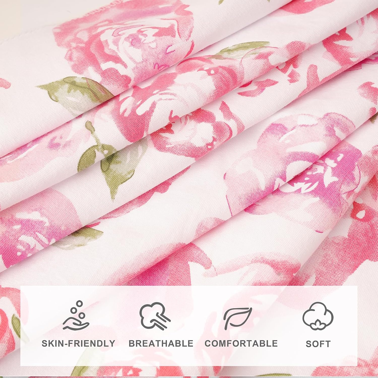 image:imageDRESHOW BQUBO Newborn Receiving Blanket with Bow Hat Set Flower Print Baby Swaddle Blankets with Beanie Nursery Swaddle Wrap 3 Sets3 Pack Floral Newborn Swaddle Headband Sets