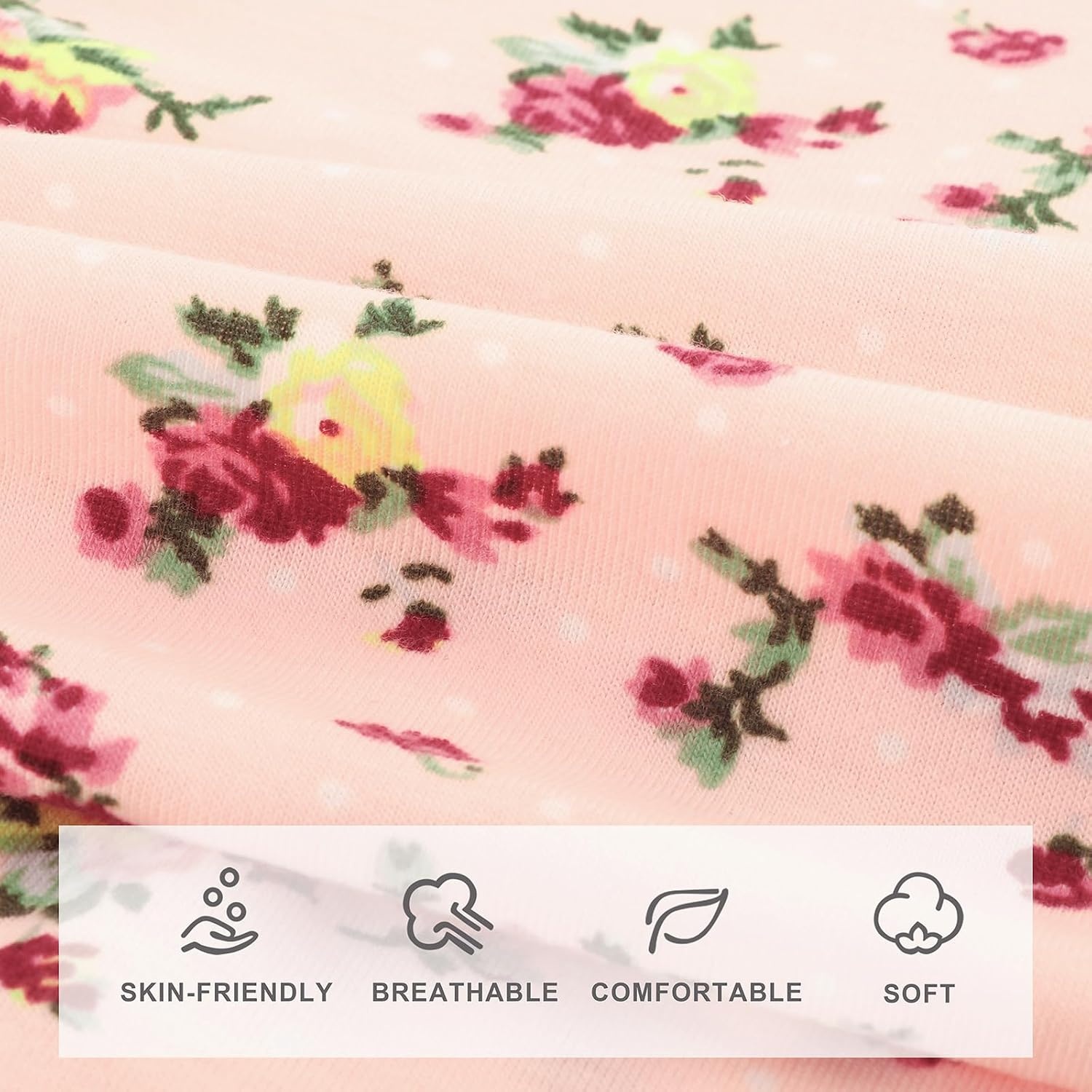 image:imageDRESHOW BQUBO Newborn Receiving Blanket with Bow Hat Set Flower Print Baby Swaddle Blankets with Beanie Nursery Swaddle Wrap 3 Sets3 Sets Printed Bow Hat Blanket E