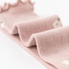 BQUBO Baby Knee High Sock Newborn Toddler Kids Girl Dress Socks Baby Knit Stocking Cotton Infant Bow Socks for 0-7 Years(5 Pairs Floral: Beige  White  Pink  Coffee  Khaki)