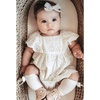 BQUBO Baby Knee High Sock Newborn Toddler Kids Girl Dress Socks Baby Knit Stocking Cotton Infant Bow Socks for 0-7 Years(5 Pairs: Plain White)