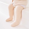 BQUBO Baby Knee High Sock Newborn Toddler Kids Girl Dress Socks Baby Knit Stocking Cotton Infant Bow Socks for 0-7 Years(5 Pairs: White  Cream  Bean Pink  Light Grey  Navy Blue)