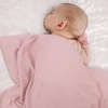 BQUBO Newborn Receiving Blankets Cotton Warm Sleepsack with Mittens & Bow Hats Hospital Baby Swaddling Shower Gift(3 Set Plain: Bow Hat + Mitten + Blanket (B))