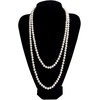 DRESHOW 1920s Great Gatsby Accessories for Women Flapper Headpiece Headband Gloves Costume Harlem Nights Accessories Set(1920s Gatsby Black  Gold Chain & Fringe Set)