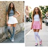 DRESHOW 6 Pairs High Thigh Socks Striped Over Knee Thin Tights Long Stocking for Women Leg Warmer(6 Pairs: Black White  Black Grey  White  Light Grey  Dark Grey  Black)