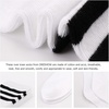 DRESHOW 6 Pairs High Thigh Socks Striped Over Knee Thin Tights Long Stocking for Women Leg Warmer(6 Pairs Extra Long: Light Purple  Pale Lake Blue  Pink  White(pink/Black)  Black)