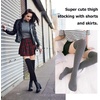 DRESHOW 6 Pairs High Thigh Socks Striped Over Knee Thin Tights Long Stocking for Women Leg Warmer(6 Pairs High Thigh: Striped (White  Pink  Black)  Solid (White  Grey  Black))