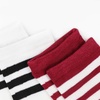 DRESHOW 6 Pairs High Thigh Socks Striped Over Knee Thin Tights Long Stocking for Women Leg Warmer(6 Pairs: Wine Red  Navy  Black  White  Light Gray  Gray)