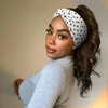 DRESHOW 8 Pack Headbands for Women Yoga Knotted Headbands Elastic Criss Cross Hair Accessories Sports Head Wrap Non Slip(08 Pcs: Polka Dot Style a)