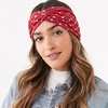 DRESHOW 8 Pack Headbands for Women Yoga Knotted Headbands Elastic Criss Cross Hair Accessories Sports Head Wrap Non Slip(08 Pcs: Polka Dot Style a)