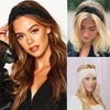 DRESHOW 8 Pack Headbands for Women Yoga Knotted Headbands Elastic Criss Cross Hair Accessories Sports Head Wrap Non Slip(8 Pack B Cross a)