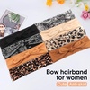 DRESHOW 8 Pack Headbands for Women Yoga Knotted Headbands Elastic Criss Cross Hair Accessories Sports Head Wrap Non Slip(8 Pack: Rabbit Ears Bow A)