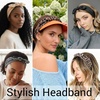 DRESHOW 8 Pack Headbands for Women Yoga Knotted Headbands Elastic Criss Cross Hair Accessories Sports Head Wrap Non Slip(8 Pack: Rabbit Ears Bow A)