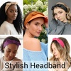 DRESHOW 8 Pack Headbands for Women Yoga Knotted Headbands Elastic Criss Cross Hair Accessories Sports Head Wrap Non Slip(8 Pack: Rabbit Ears Bow B)
