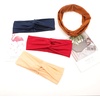 DRESHOW 8 Pack Headbands for Women Yoga Knotted Headbands Elastic Criss Cross Hair Accessories Sports Head Wrap Non Slip(8 Pcs Cross Knotted A)