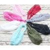 DRESHOW 8 Pack Headbands for Women Yoga Knotted Headbands Elastic Criss Cross Hair Accessories Sports Head Wrap Non Slip(U8 Pack Lace Wide Headband a)