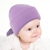 DRESHOW BQUBO 3 Pack Baby Beanies Toddler Kids Winter Hats Soft Knit Hat for Baby Boys Girls Warm Cap Beanies(3 Pack Knit Cap: Beige  Pink  Light Purple)