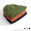 DRESHOW BQUBO 3 Pack Baby Beanies Toddler Kids Winter Hats Soft Knit Hat for Baby Boys Girls Warm Cap Beanies(3 Pack Knit Cap: Caramel-orange  Army Green  Black)