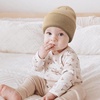 DRESHOW BQUBO 3 Pack Baby Beanies Toddler Kids Winter Hats Soft Knit Hat for Baby Boys Girls Warm Cap Beanies(3 Pack Knit Cap: Pink  Khaki  Black)