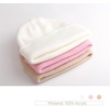DRESHOW BQUBO 3 Pack Baby Beanies Toddler Kids Winter Hats Soft Knit Hat for Baby Boys Girls Warm Cap Beanies(3 Pack Knit Cap: White  Beige  Light Pink)