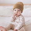 DRESHOW BQUBO 3 Pack Baby Beanies Toddler Kids Winter Hats Soft Knit Hat for Baby Boys Girls Warm Cap Beanies(4 Pack Knit Cap: Beige  Khaki  Dark Grey  Black)