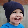 DRESHOW BQUBO 3 Pack Baby Beanies Toddler Kids Winter Hats Soft Knit Hat for Baby Boys Girls Warm Cap Beanies(4 Pack Knit Cap: Beige  Navy Blue  Army Green  Black)